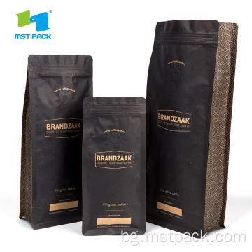 Кутичка торбичка Kraft Paper Bag Coffee Foil Packaging